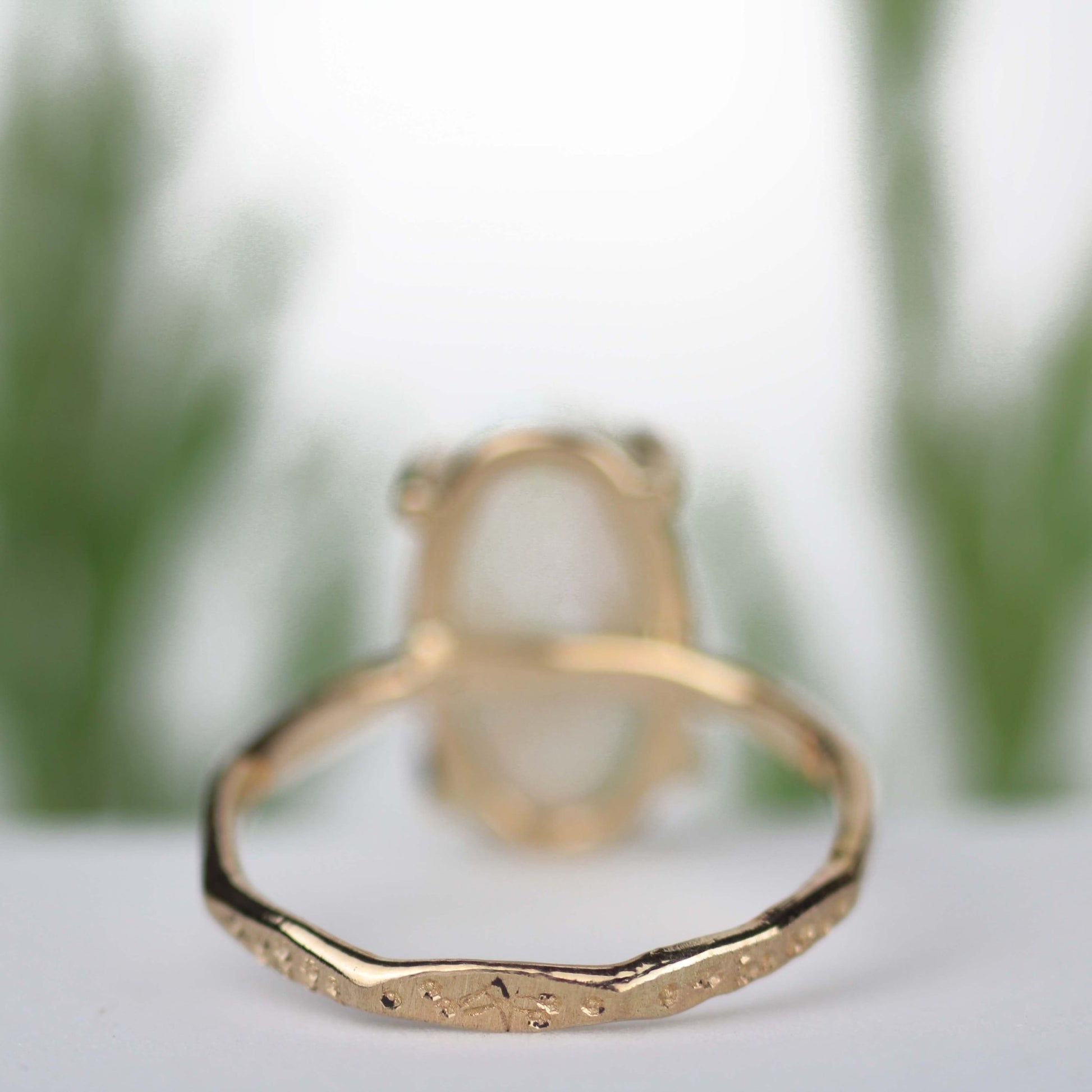 Opal Stardust Ring 14k Yellow Gold - Mettle by Abby