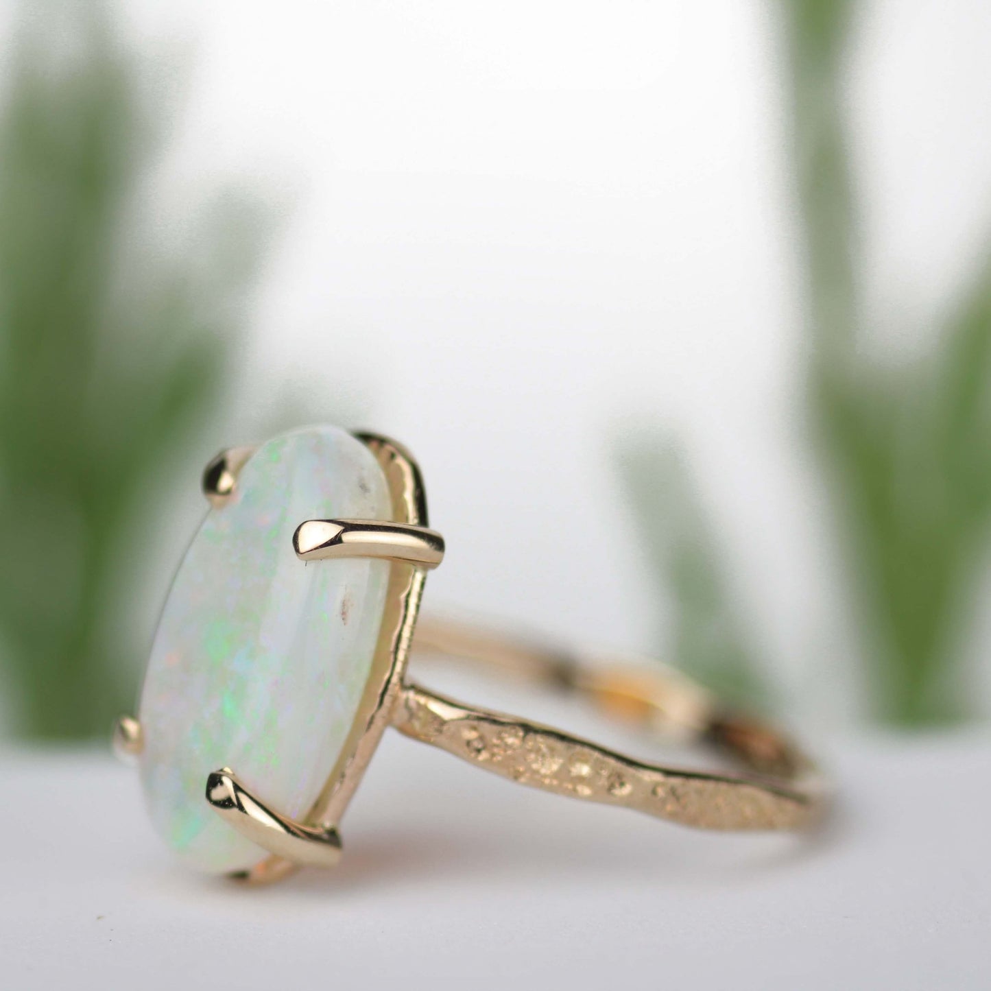 Opal Stardust Ring 14k Yellow Gold - Mettle by Abby