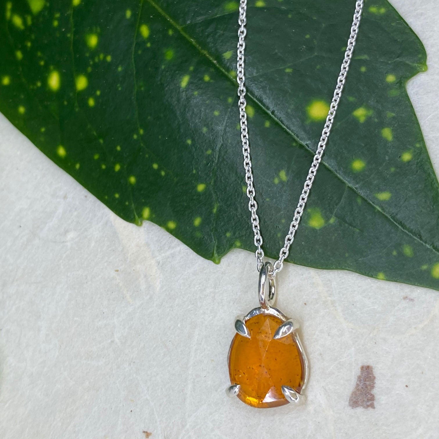 Orange Kyanite Necklace - Mettle by Abby