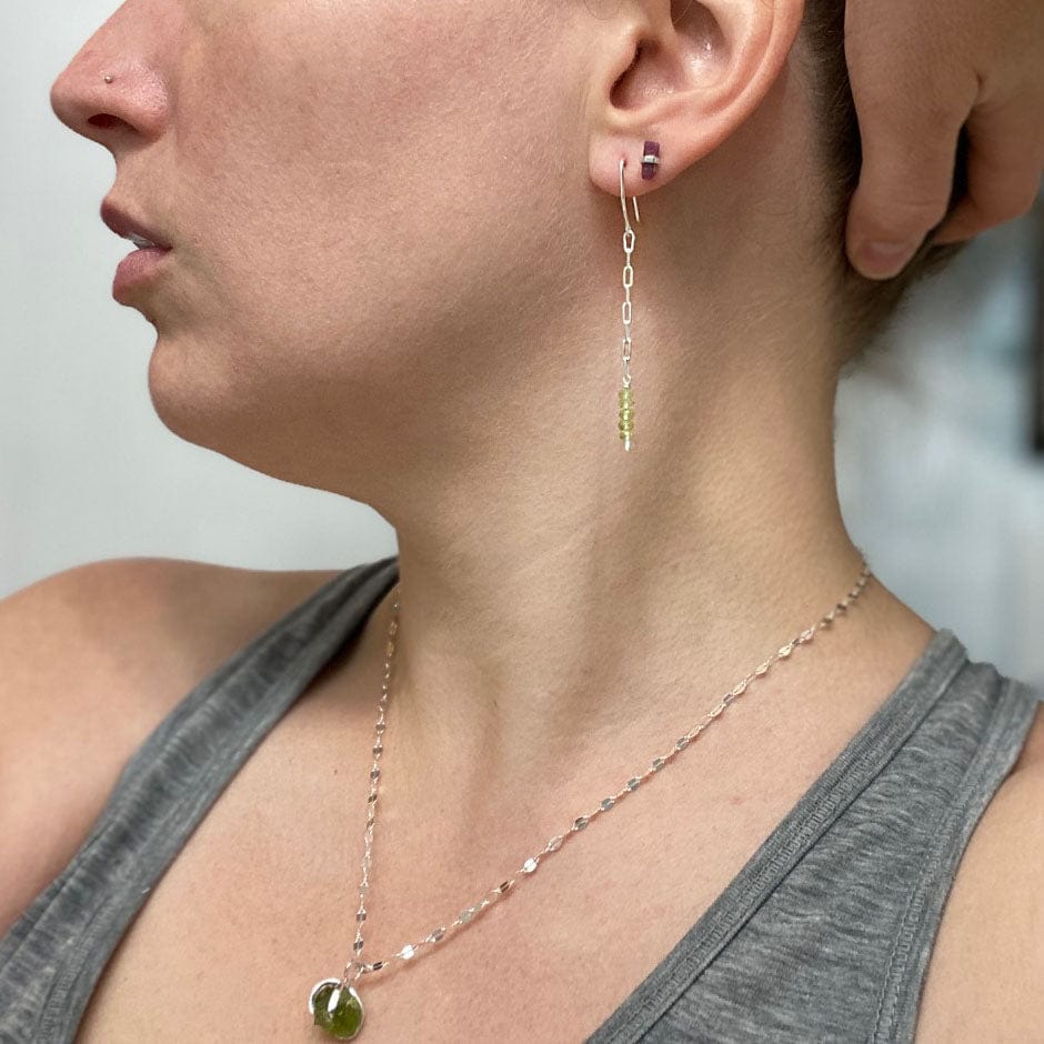 Peridot Tendril Earrings - Mettle by Abby