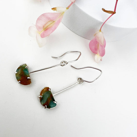 Peruvian Opal Drop Earrings - Mettle by Abby