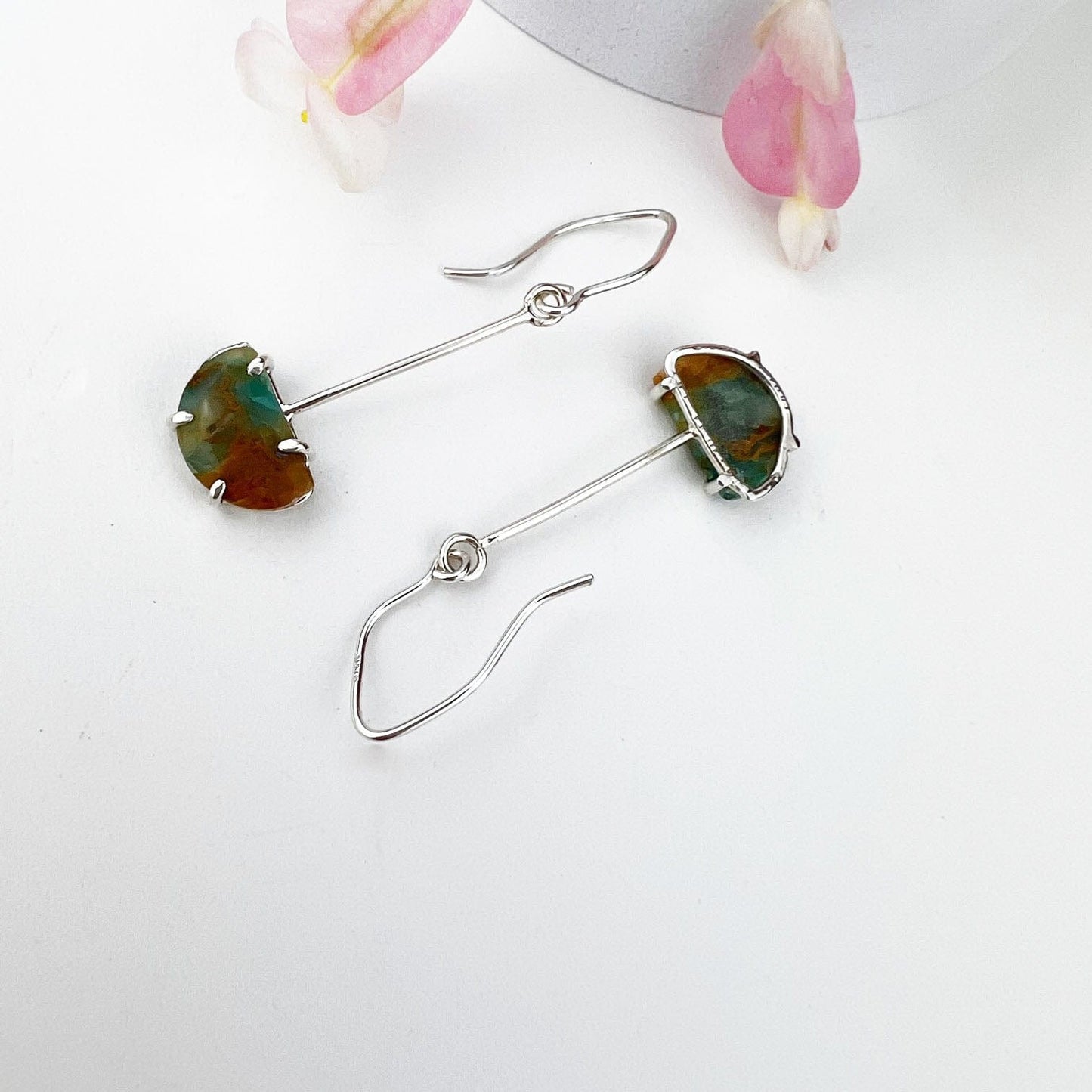 Peruvian Opal Drop Earrings - Mettle by Abby