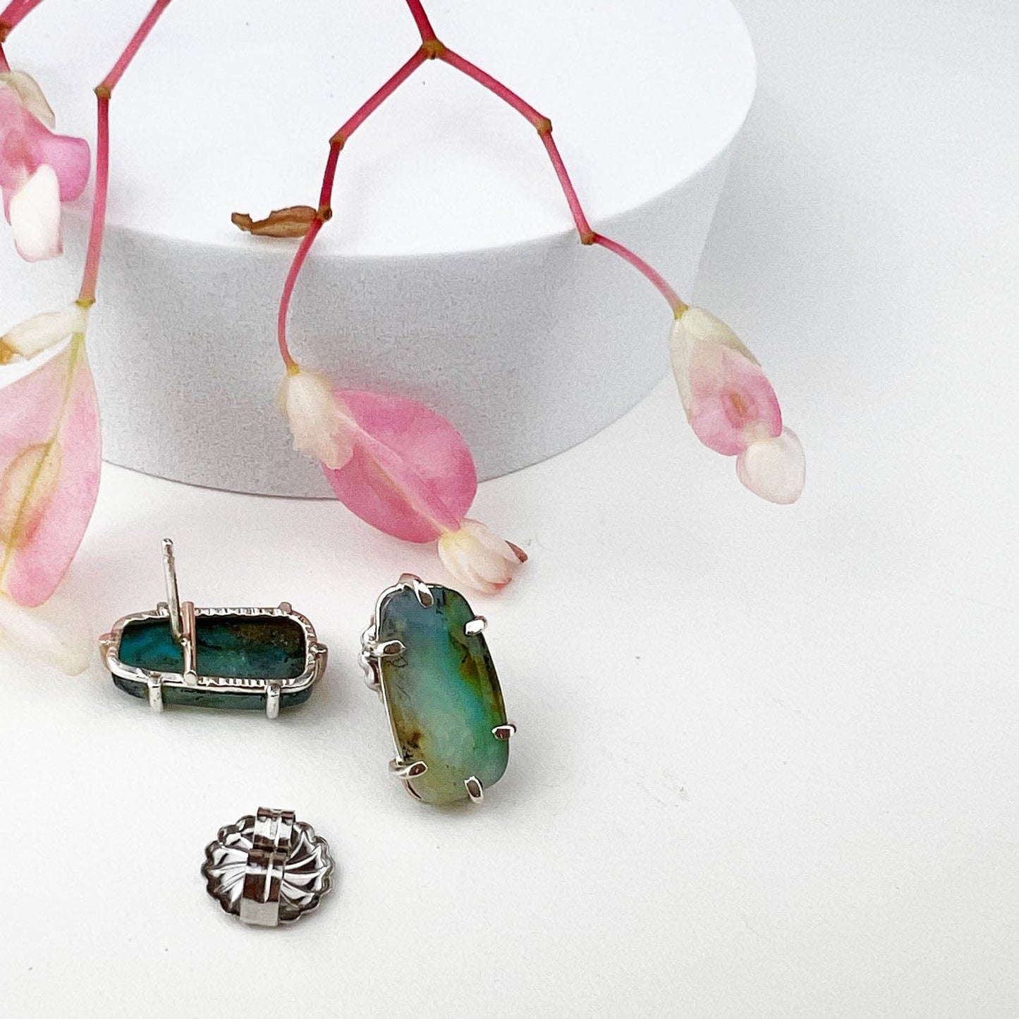 Peruvian Opal Studs - Mettle by Abby