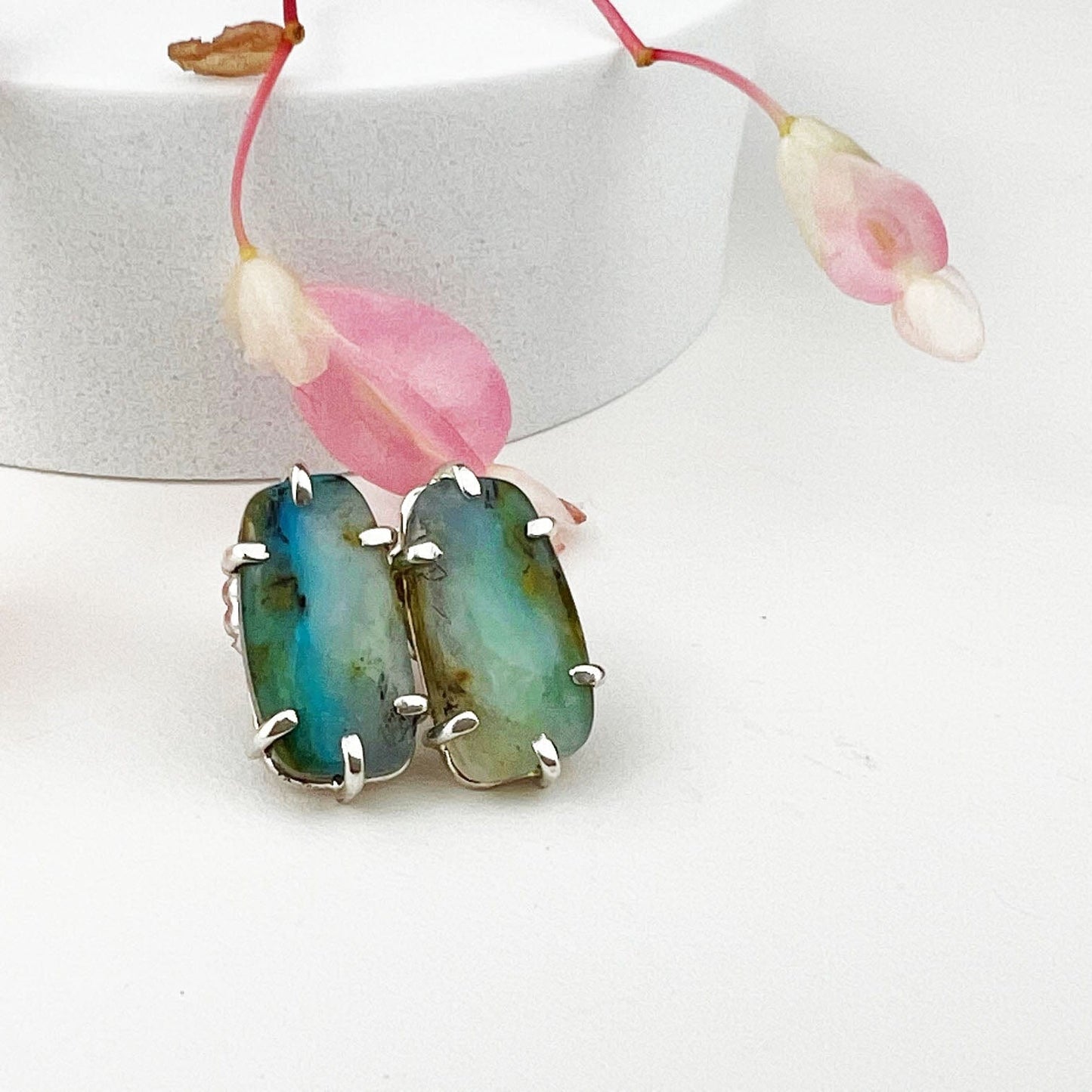 Peruvian Opal Studs - Mettle by Abby