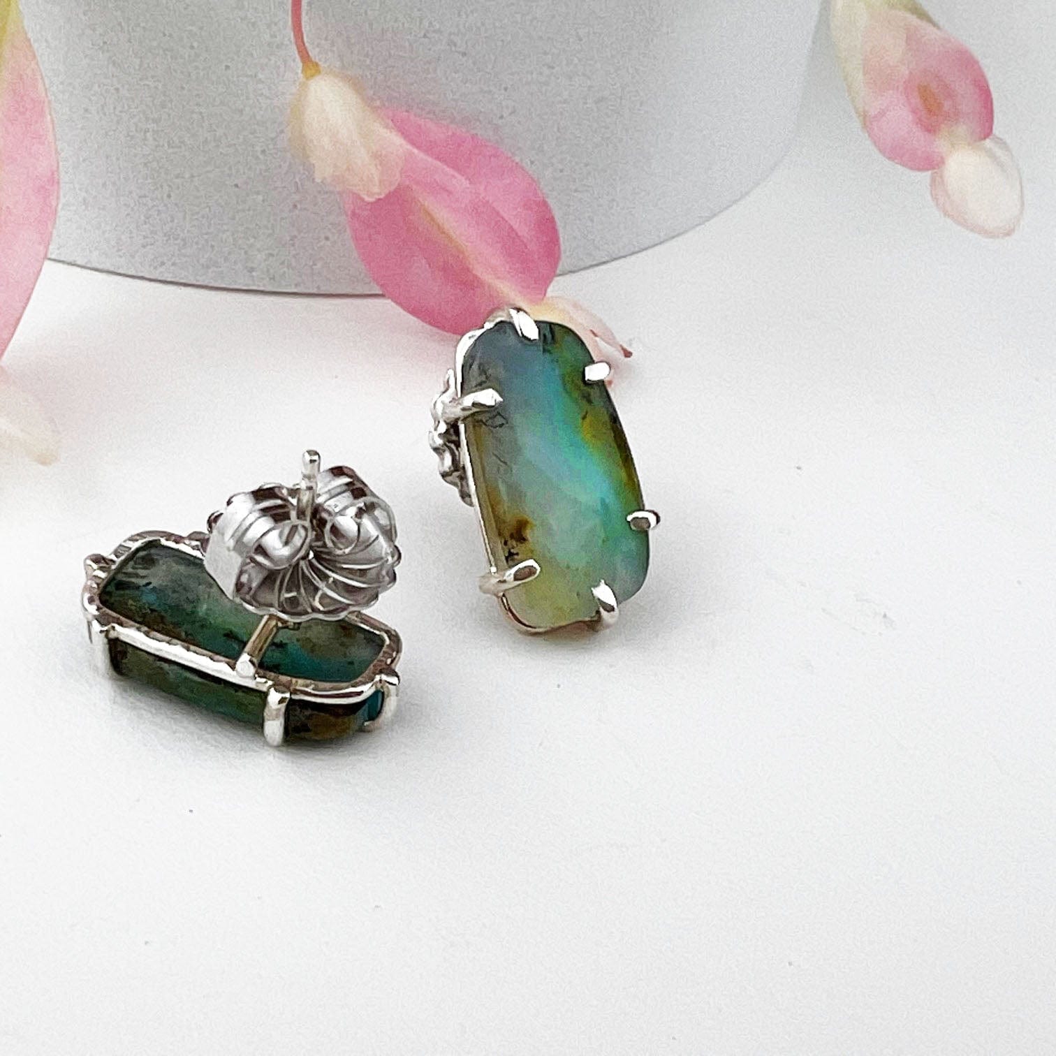 Peruvian Opal Studs - Mettle by Abby