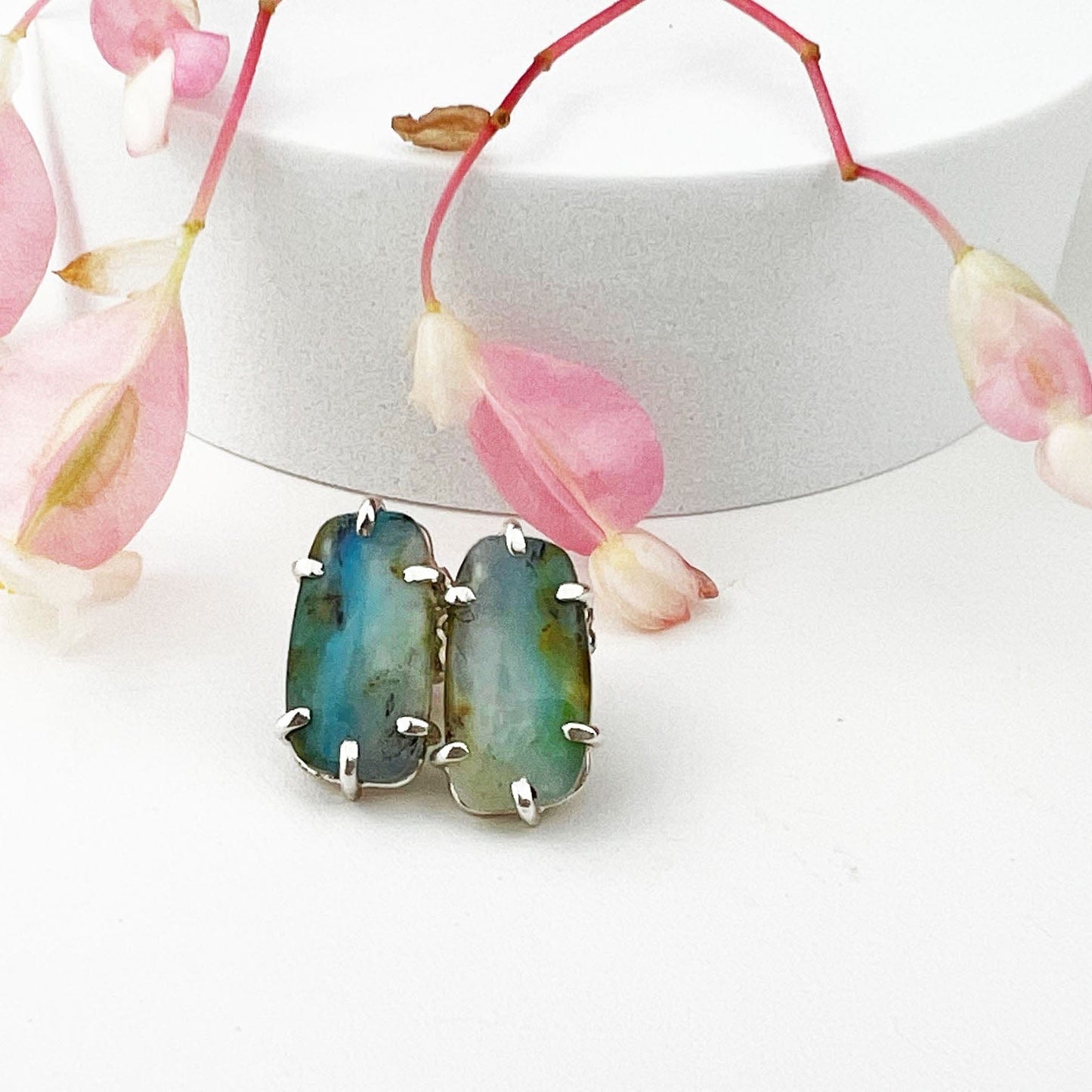 Peruvian Opal Studs - Mettle by Abby