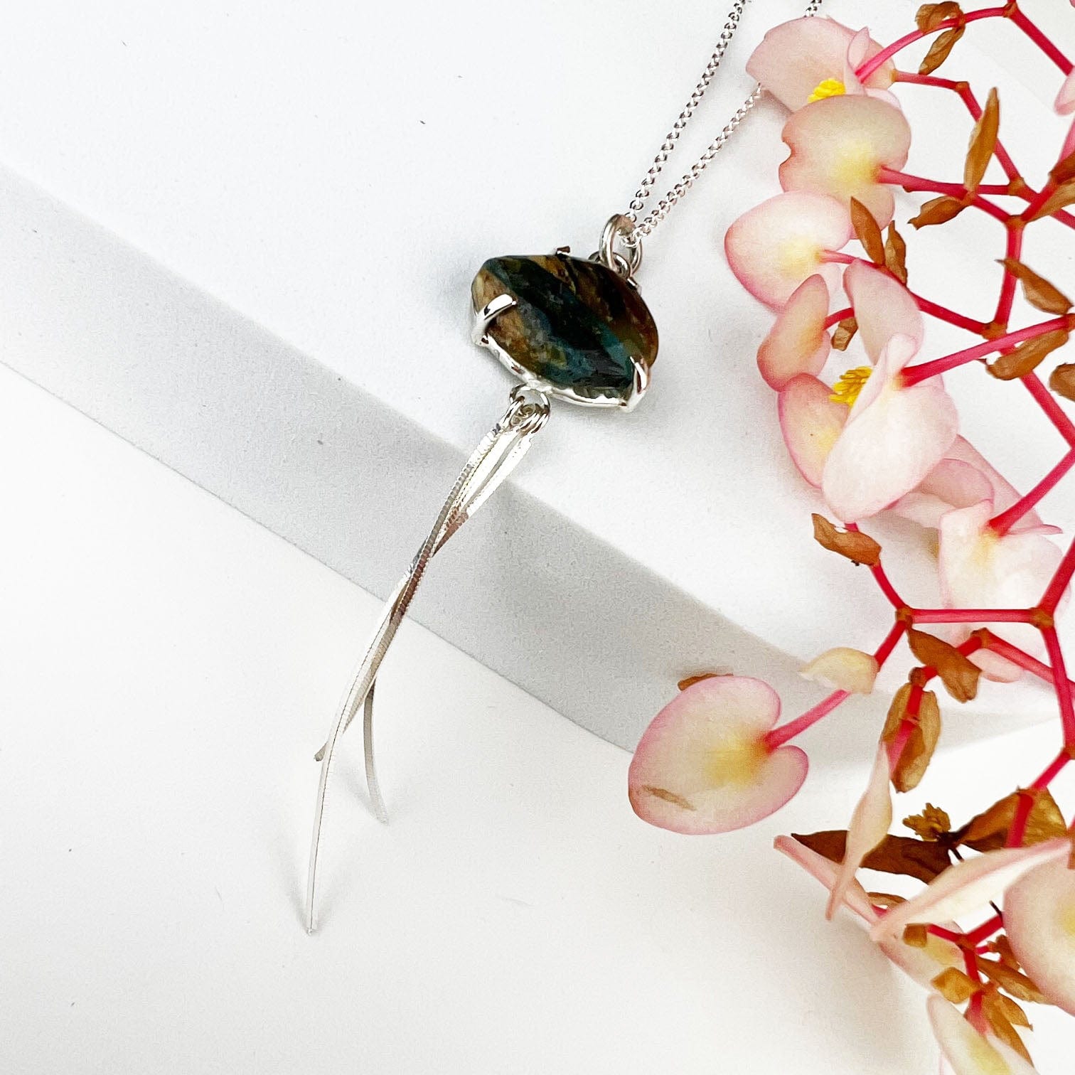 Peruvian Opal Tassel Necklace - Mettle by Abby