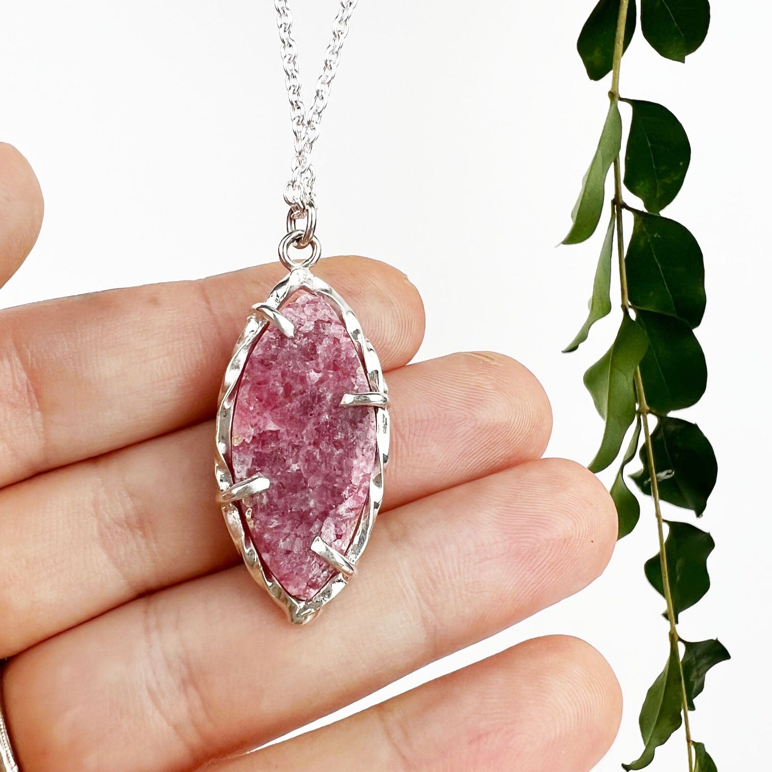 Rhodonite Winds Necklace - Mettle by Abby