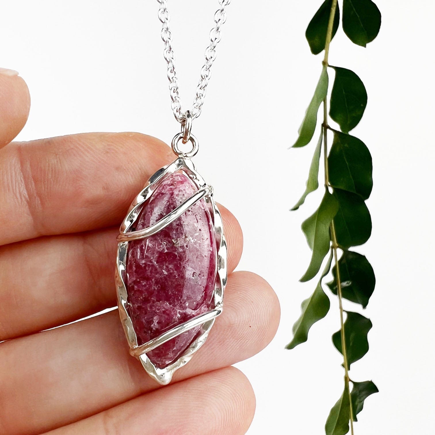 Rhodonite Winds Necklace - Mettle by Abby