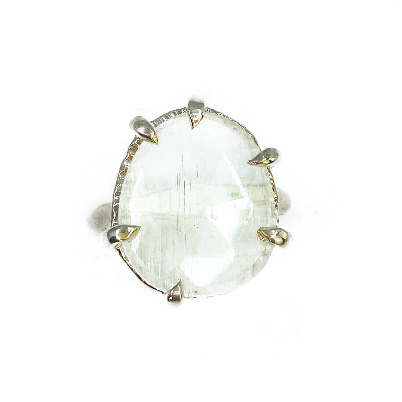 Rose Cut Aquamarine Ring - Mettle by Abby