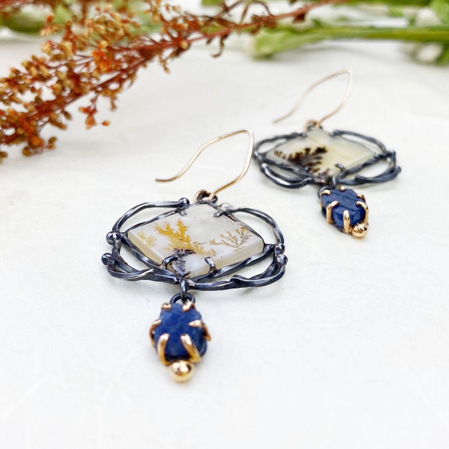 Sapphire Victory Earrings - Mettle by Abby