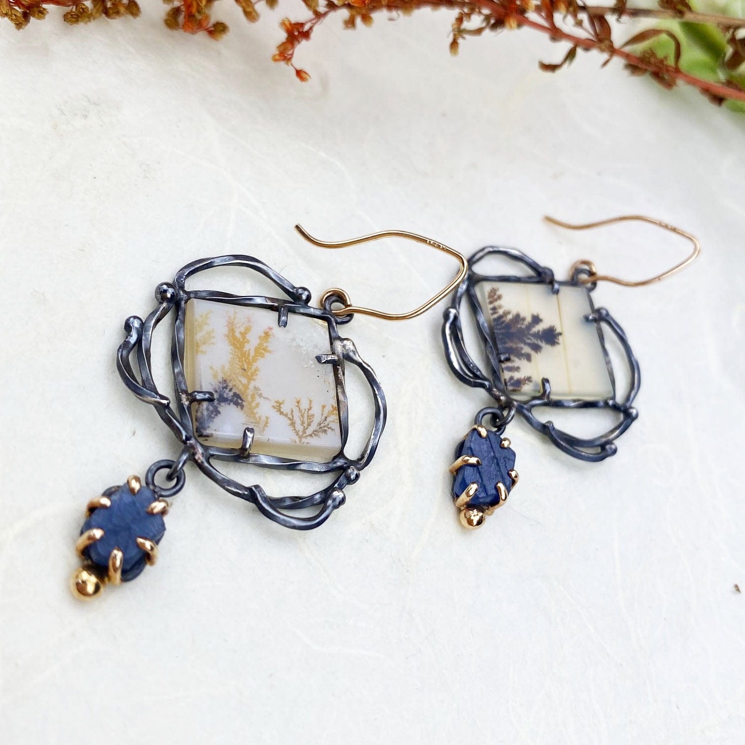 Sapphire Victory Earrings - Mettle by Abby