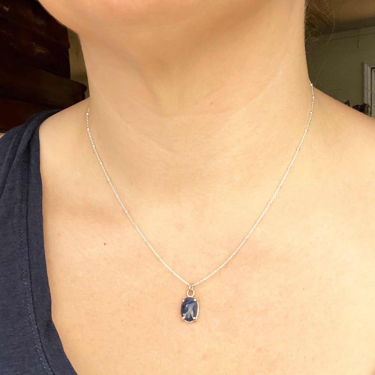 September Birthstone Necklace - Mettle by Abby