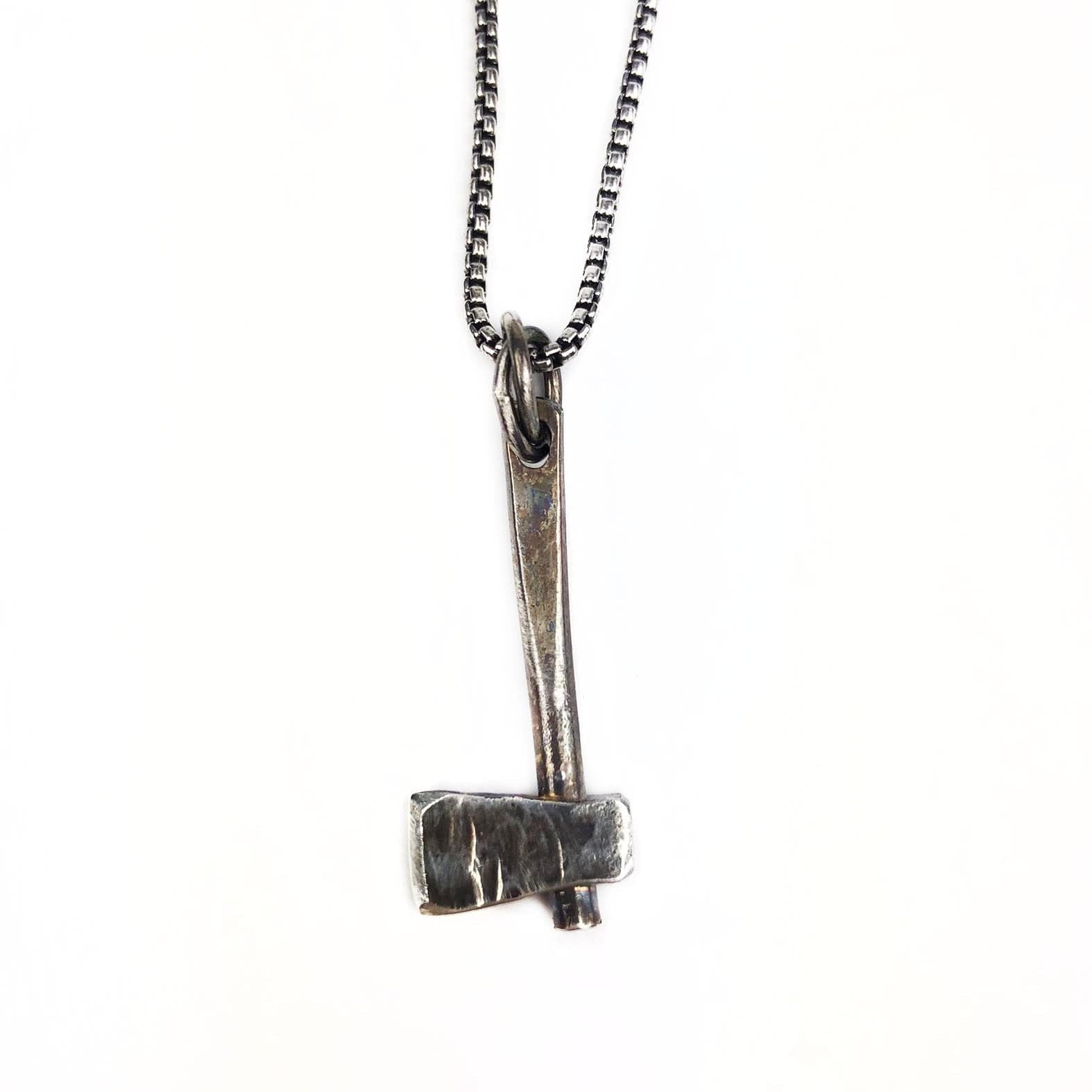 Silver Hatchet Necklace - Mettle by Abby