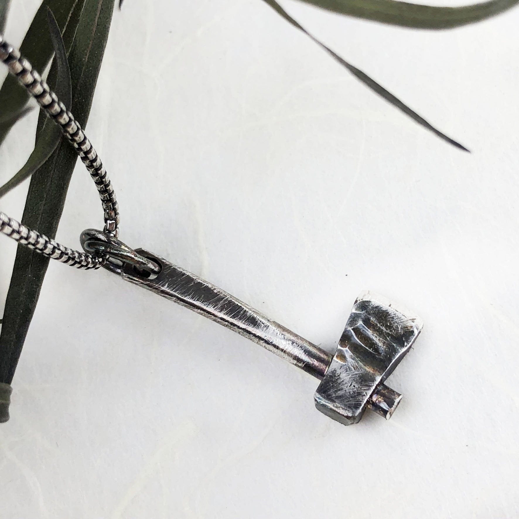 Silver Hatchet Necklace - Mettle by Abby