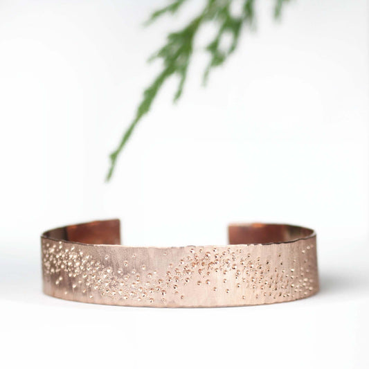 Stardust Cuff Bracelet 14k Rose Gold - Mettle by Abby