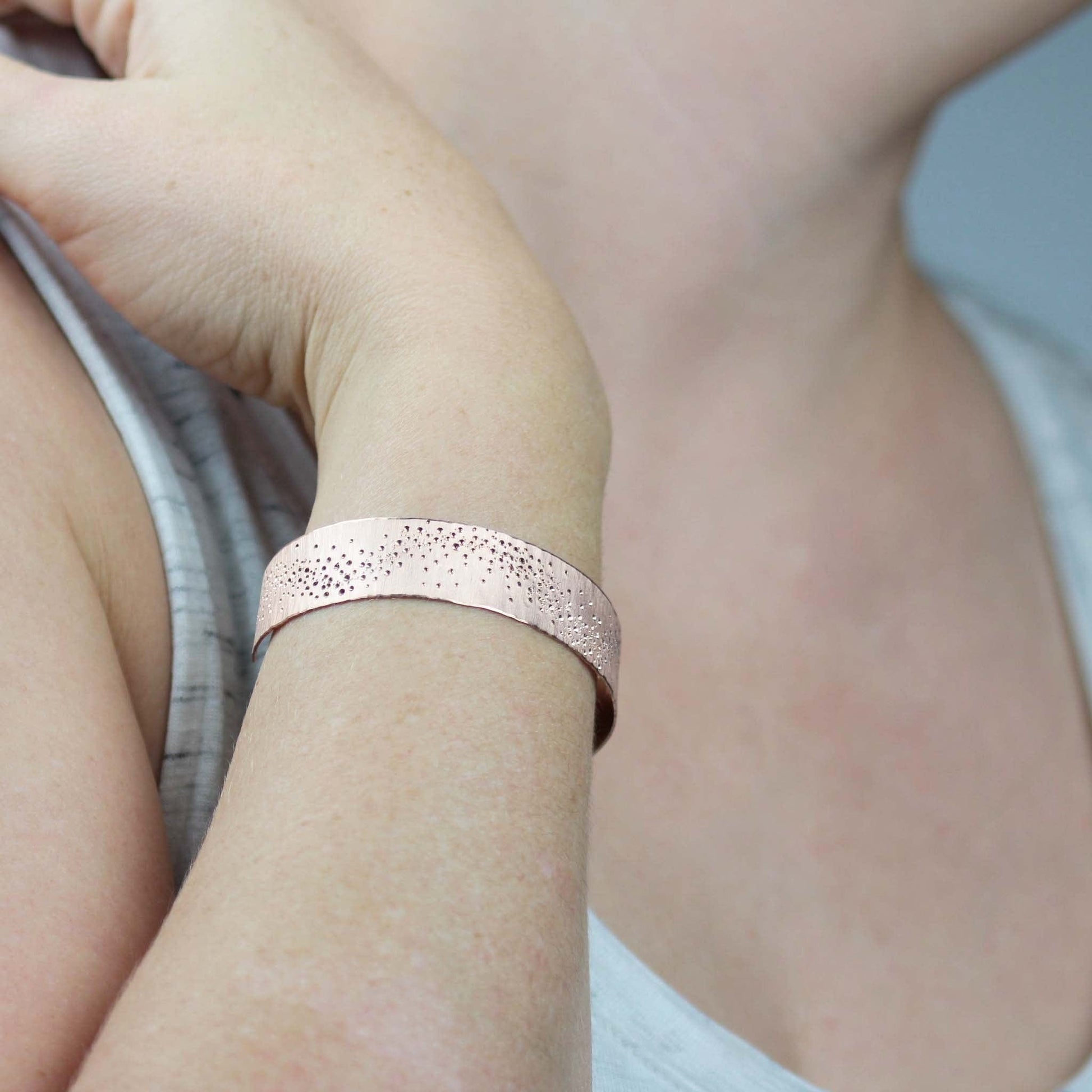 Stardust Cuff Bracelet 14k Yellow Gold - Mettle by Abby