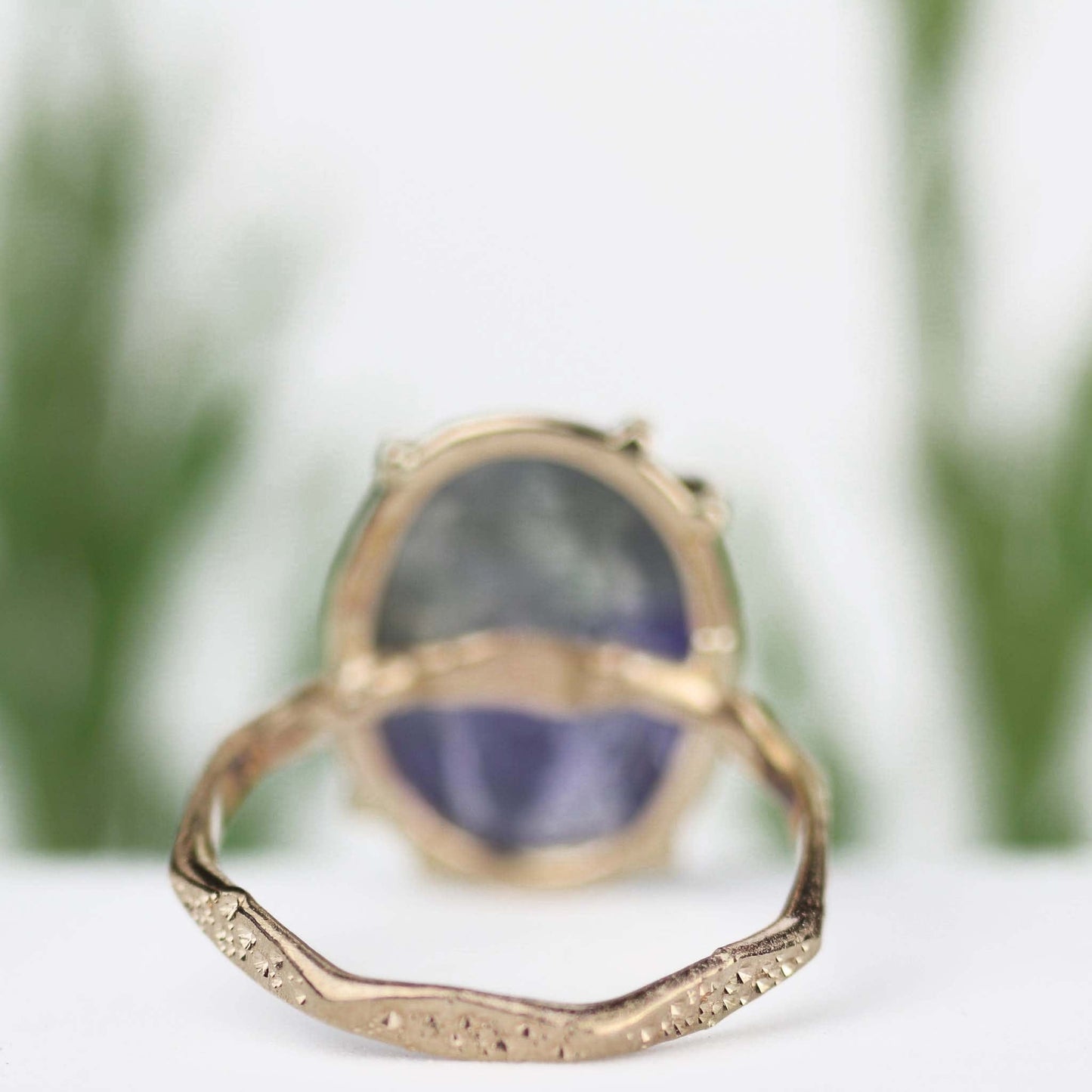 Tanzanite Stardust Ring 14k Yellow Gold - Mettle by Abby
