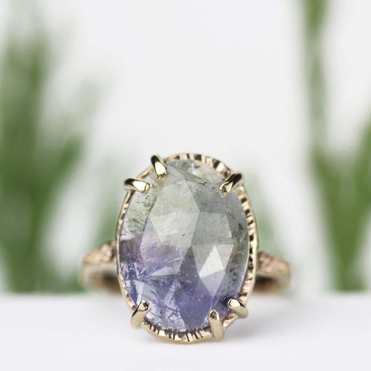 Tanzanite Stardust Ring 14k Yellow Gold - Mettle by Abby