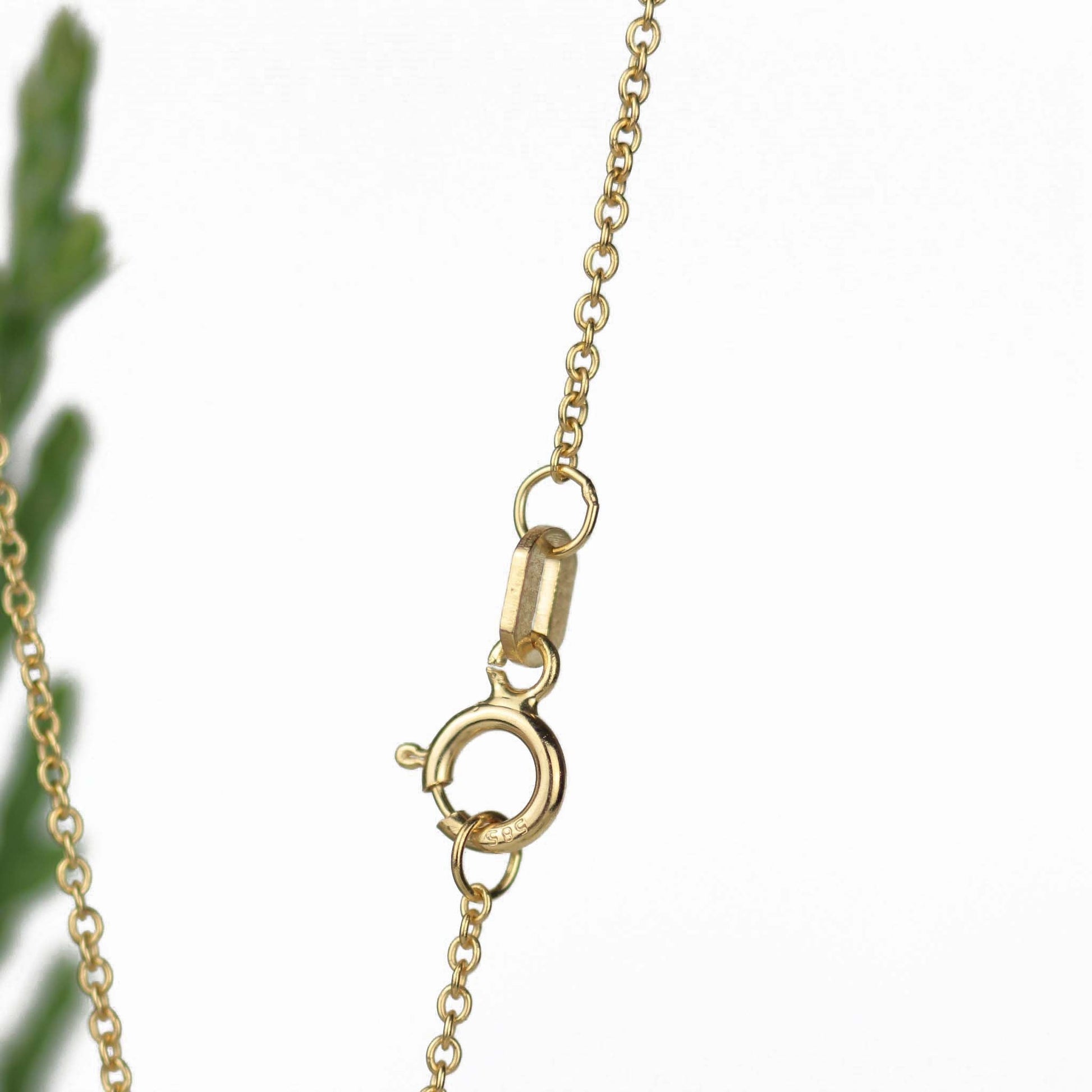 Turquoise Stardust Necklace 14k Yellow Gold - Mettle by Abby