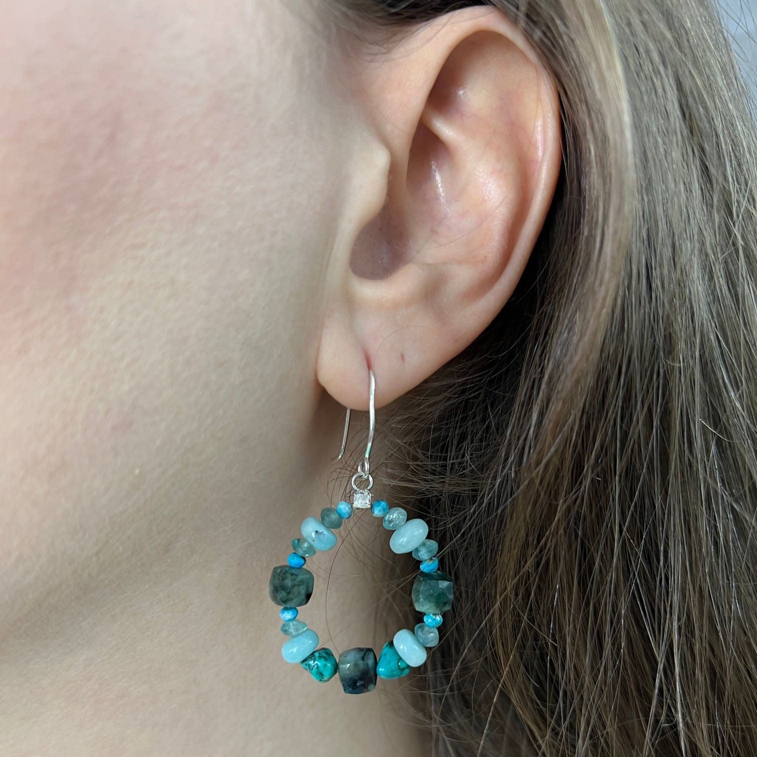 Viridian Hoops - Mettle by Abby