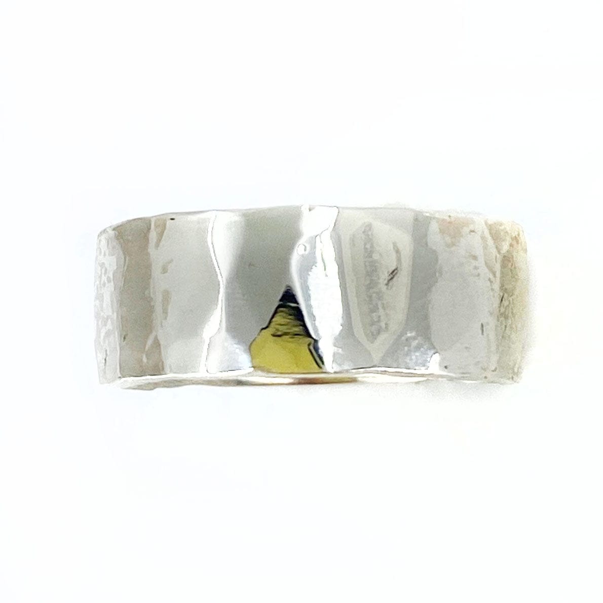 Wide Ripple Hammered Ring - Mettle by Abby